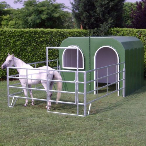Box per l'allevamento - EQUIBOX 02 - AGRITECH S.R.L. - per cavalli / individuale / in acciaio