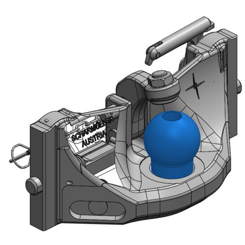 Sfera per gancio di traino manuale - 85.6390.46-A02 - SCHARMÜLLER GesmbH & Co. KG - per snodo sferico / regolabile / bloccabile