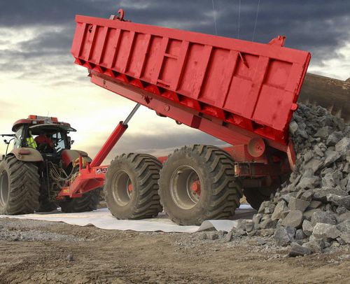 Rimorchio con braccio di sollevamento a gancio - BIGAB 15–19 - AS FORS MW - basculante / a 2 assi / agricolo