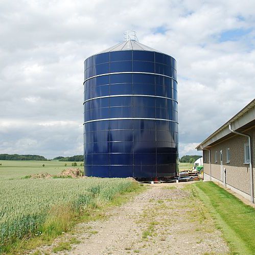 Silo per cereali - 850/9 - Assentoft Silo - in acciaio / in acciaio galvanizzato / rotondo