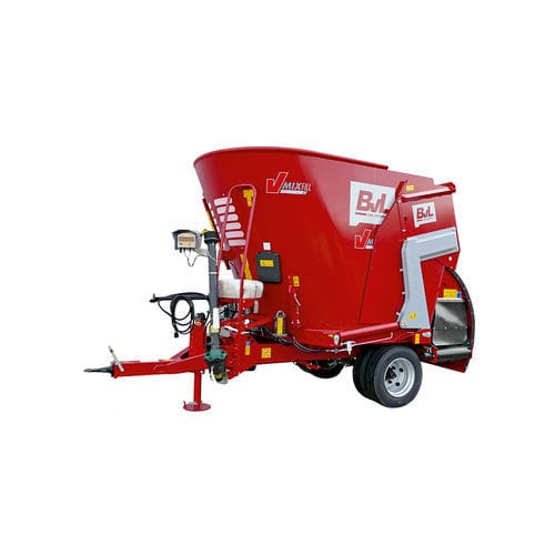 Miscelatore a vite verticale - V-MIX FILL PLUS L - Bernard van Lengerich Maschinenfabrik GmbH & Co. KG - trainato / con scarico laterale / monococlea
