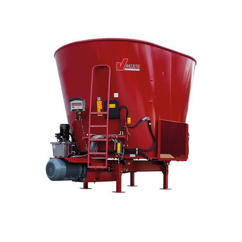 Miscelatore a vite verticale - V-MIX FIX PLUS - Bernard van Lengerich Maschinenfabrik GmbH & Co. KG - fisso / con scarico laterale / monococlea