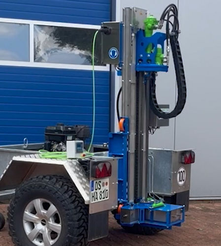 Sonda per suolo portata - MP-4.100 - Bodenprobetechnik Peters GmbH - di conducibilità elettrica / a comando idraulico / di profondità