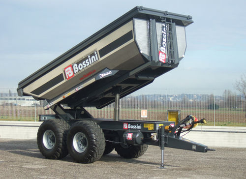 Rimorchio basculante - DRA140  - BOSSINI s.r.l. - a 2 assi / agricolo / frenatura meccanica