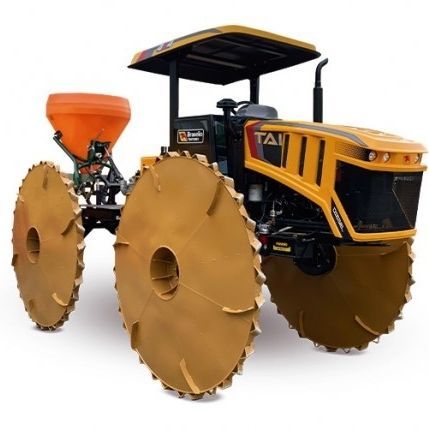 Trattore scavallatore - TAI 4068 HLAT - Braselio Industria e Comercio de Maquinas Ltda. - idrostatico / per risicoltura / con cabina