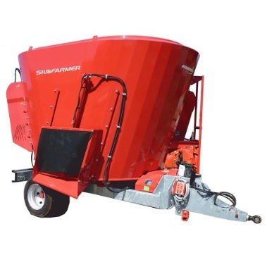 Miscelatore a vite verticale - KARTHALA - Silofarmer - trainato / con scarico laterale / a 2 coclee