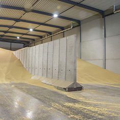 Parete divisoria per silo per cereali - T - CBS Beton GmbH - in calcestruzzo