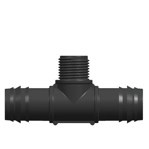 Raccordo per irrigazione a T - 664 - Elysee Rohrsysteme GmbH - filettato / scanalato / in plastica