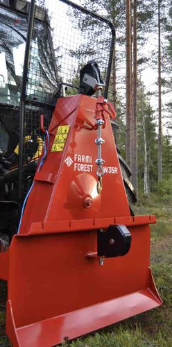 Verricello forestale meccanico - W35R - FARMI FOREST Corporation - montato su trattore