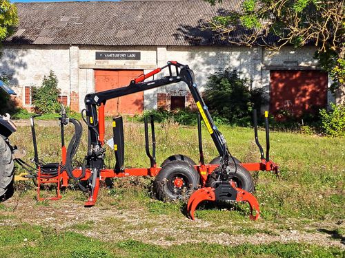 Rimorchio a 2 assi - FT7 - FARMI FOREST Corporation - forestale / 6 tonnelate / con frenatura idraulica
