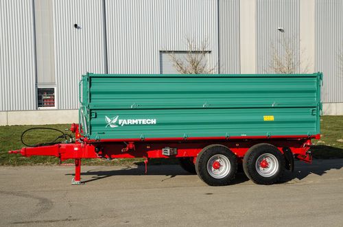Rimorchio ribaltabile - TDK 1100 - Farmtech d.o.o. - basculante / a 2 assi / agricolo