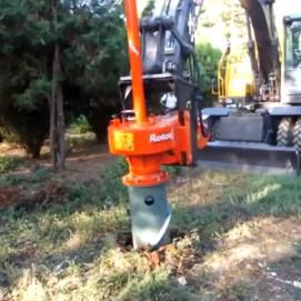 Fresaceppi verticale - Hydro 17/25  - Ferrirotor S.r.l. - per escavatore / con motore idraulico