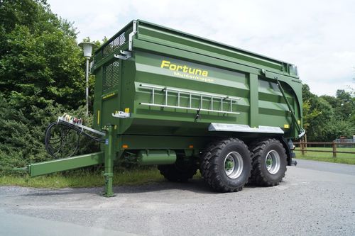 Rimorchio ribaltabile - FTM 160 / 4.65 - Fortuna Fahrzeugbau GmbH & Co. KG - tandem / agricolo / 2 tonnellate