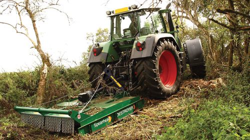 Trinciatrice rotante forestale - DESTROYER - GreenTec A/S - montaggio posteriore