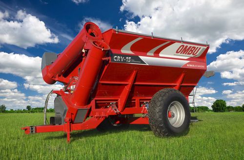 Rimorchio per granaglie - CRV 15 - Maquinas Agricolas Ombu SA - a 2 assi / agricolo / per cereali