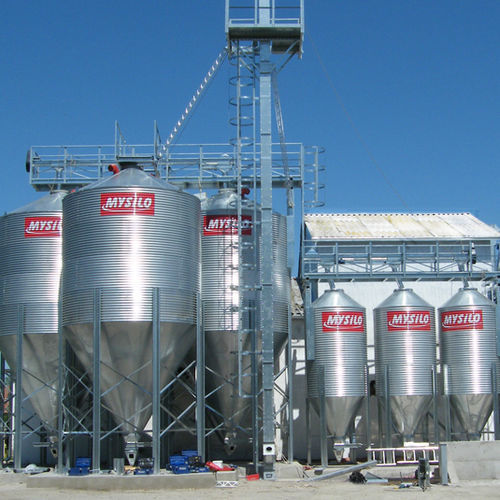 Silo per alimentazione animale - FT series - Mysilo (Siloport) - in acciaio galvanizzato / a fondo conico / ondulato