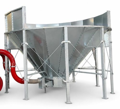 Silo per alimentazione animale - Rivakka Nipere Oy - di produzione / per capriata / in acciaio galvanizzato