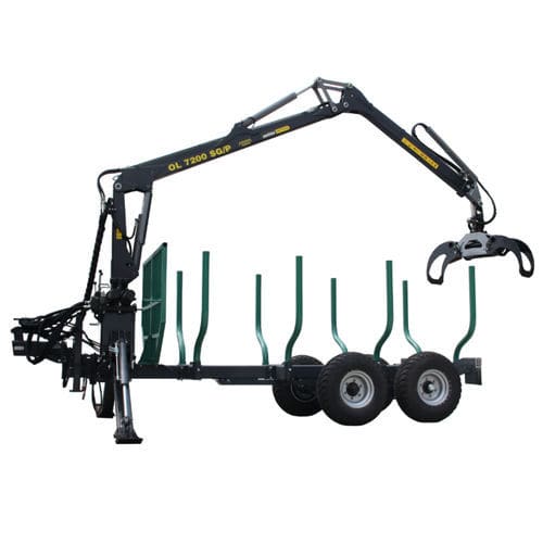 Rimorchio autocaricante - THK 90 P - Oehler Maschinen Fahrzeugbau GmbH - a 2 assi / forestale / 8 tonnellate