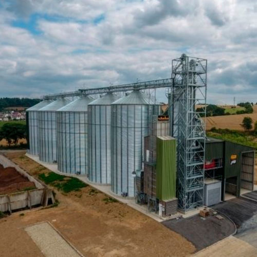 Silo per cereali - BROCK  - PAWLICA s.r.o. - in metallo / in acciaio galvanizzato / a fondo piatto
