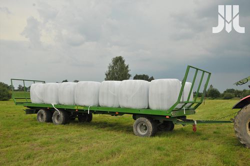 Rimorchio a pianale - T026 - Pronar Sp. z o.o. - a 3 assi / agricolo / per balle