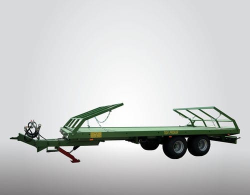 Rimorchio a pianale - T024M - Pronar Sp. z o.o. - tandem / agricolo / per balle