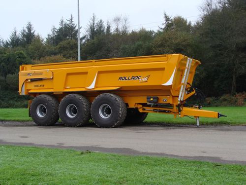 Rimorchio ribaltabile - ROLLROC 7100 - Rolland - basculante / a 3 assi / agricolo