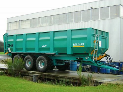 Rimorchio ribaltabile - TUROBVRAC 31-46 - Rolland - a 3 assi / agricolo / 22 tonnellate