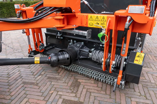 Falciatrice con scarificatore - MAVER M1302 - Schouten Machines B.V. - a semirimorchio / a martelli / a catena