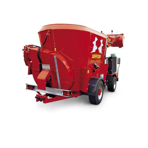 Miscelatore a vite verticale - SVM2 RE series - SUPERTINO SRL - semovente / con scarico laterale / a 2 coclee