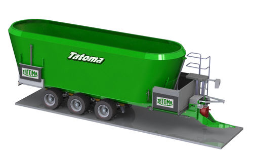 Miscelatore a vite verticale - MVT-30-DC, MVT-35-DC, MVT-40-DC, MVT-45-DC - TATOMA - trainato / con scarico frontale / a 3 coclee