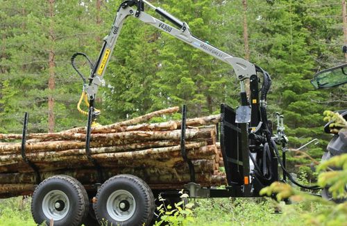 Rimorchio a pianale - MF650 - Trejon AB - autocaricante / tandem / forestale