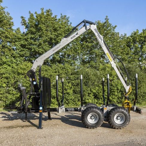 Rimorchio a pianale - MF950 - Trejon AB - autocaricante / a 2 assi / forestale