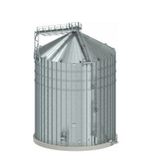 Silo per cereali - FBIN17 - "BIN" Sp. z o.o. - in acciaio / rotondo / a fondo piatto