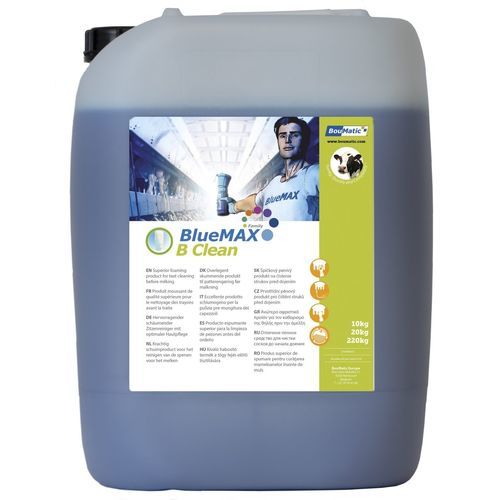 Soluzione di pulizia dei capezzoli post-mungitura - BLUEMAX B CLEAN - Boumatic Robotics B.V. - per mucche