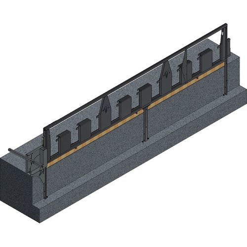 Rastrelliera per mangiatoia svedese - CK Industries - per caprini / per ovini / autobloccante