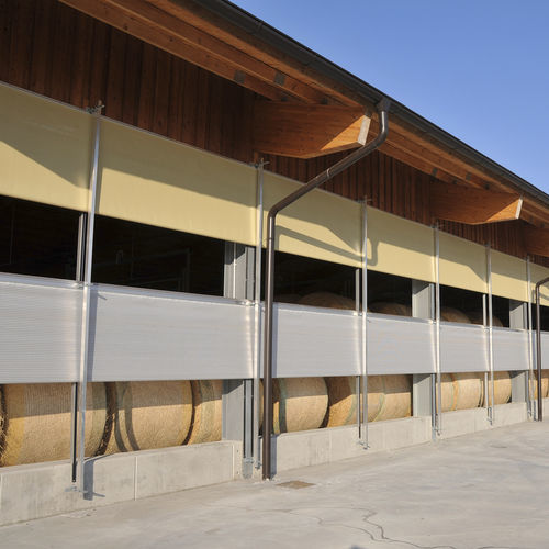 Schermo frangivento - Lubratec® - HUESKER Synthetic GmbH - ombreggiante / tenda a rullo / laterale