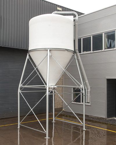 Silo per concime - MSGR	 - M.I.P. NV - Mertens Industrial Products - in acciaio inossidabile / rotondo / a fondo conico
