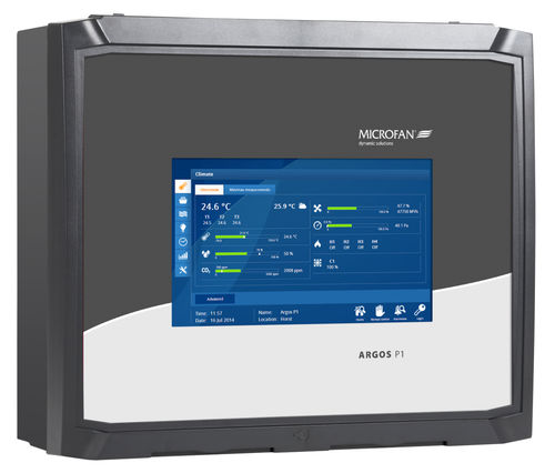 Sistema di sorveglianza per allevamento di pollame - ARGOS P1 series - MICROFAN B.V - in tempo reale / con touch screen