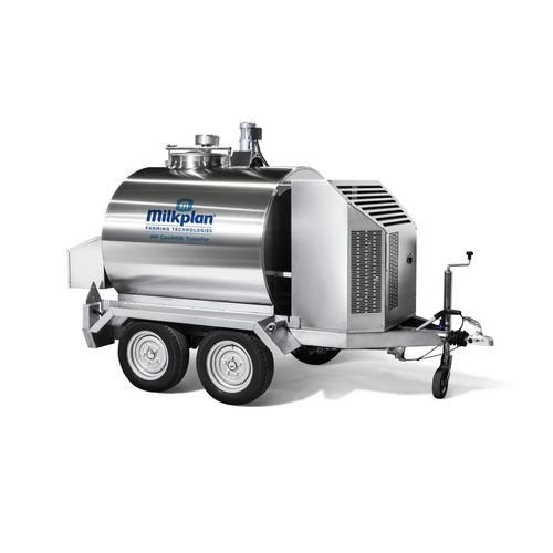 Serbatoio per latte - CTT series - MILKPLAN S.A. - rimorchiabile / in acciaio inossidabile / a doppia parete