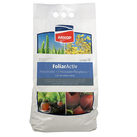 Concime minerale - FoliarActiv Potassium-Phosphorus  - Przedsiebiorstwo ARKOP Sp. z o.o. - NPK / di potassio / granulare