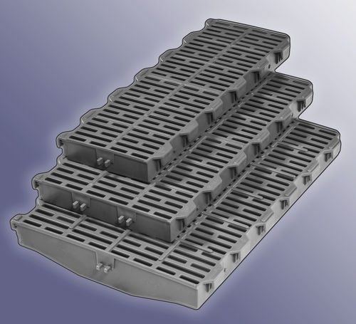 Grigliato in plastica - Tecofar HL - TecoPor B.V. - in fibra di vetro / per allevamento suino / riscaldato