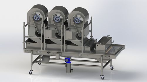 Trasportatore per frutta - A & B Packing Equipment, Inc. - a nastro / mobile / chiuso