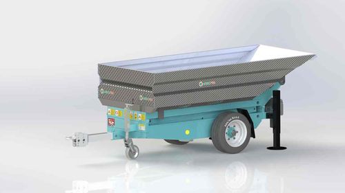 Rimorchio basculante - DDF - Agrofer SRL - tandem / a un asse / agricolo