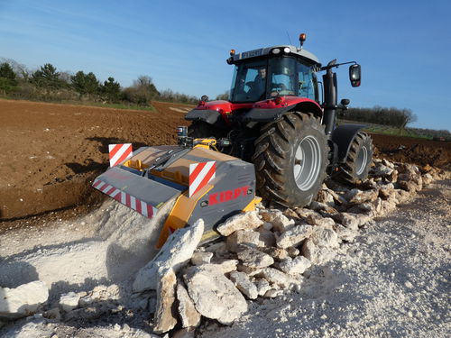 Frantumatrice di sassi con regolazione idraulica - BPS 200 /250 / 300 - KIRPY - per trattore