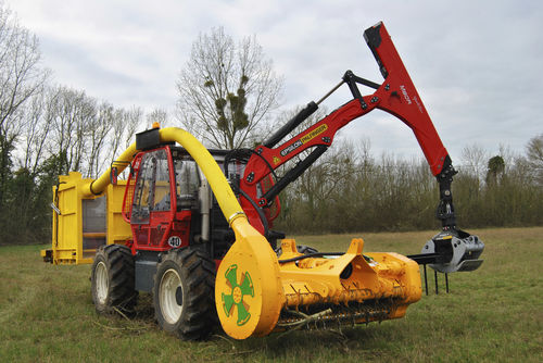 Trinciatrice portata - BIOMASS 200 - Serrat Broyeurs - frontale / a tamburo / forestale