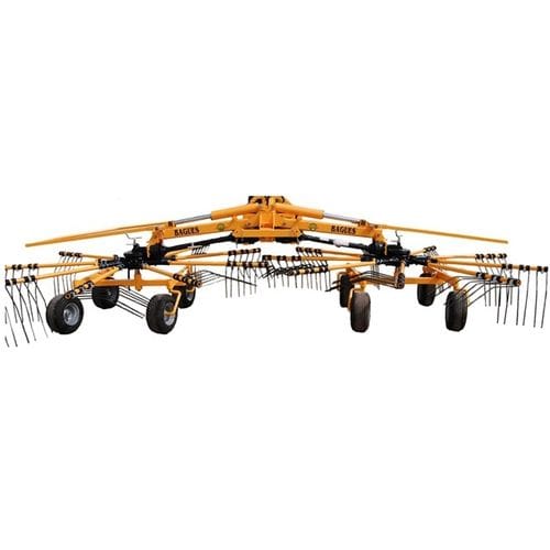 Ranghinatore rotativo - RRB series - Bagues - a scarico centrale / birotore