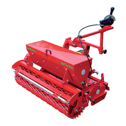 Seminatrice in linea meccanica - GRASS series - Del Morino - montata su trattore / con attacco a tre punti