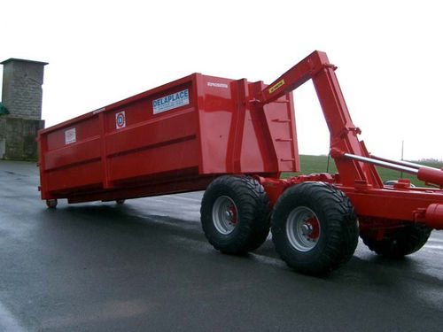 Rimorchio con braccio di sollevamento a gancio - Delaplace - a 2 assi / agricolo / 20 tonnellate