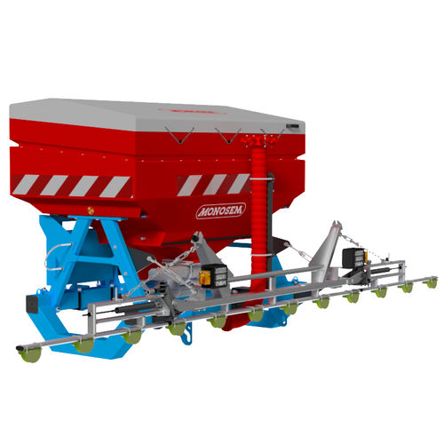 Seminatrice in linea meccanica - Duro France - montata su trattore