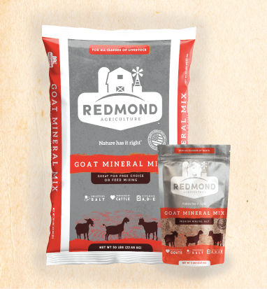 Integratore alimentare per animali - Goat Mineral Mix - Redmond Minerals, Inc. - per caprini / sali minerali / vitamine